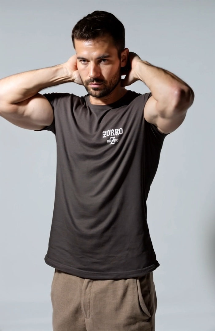 Camiseta logo zorro orZro marrón