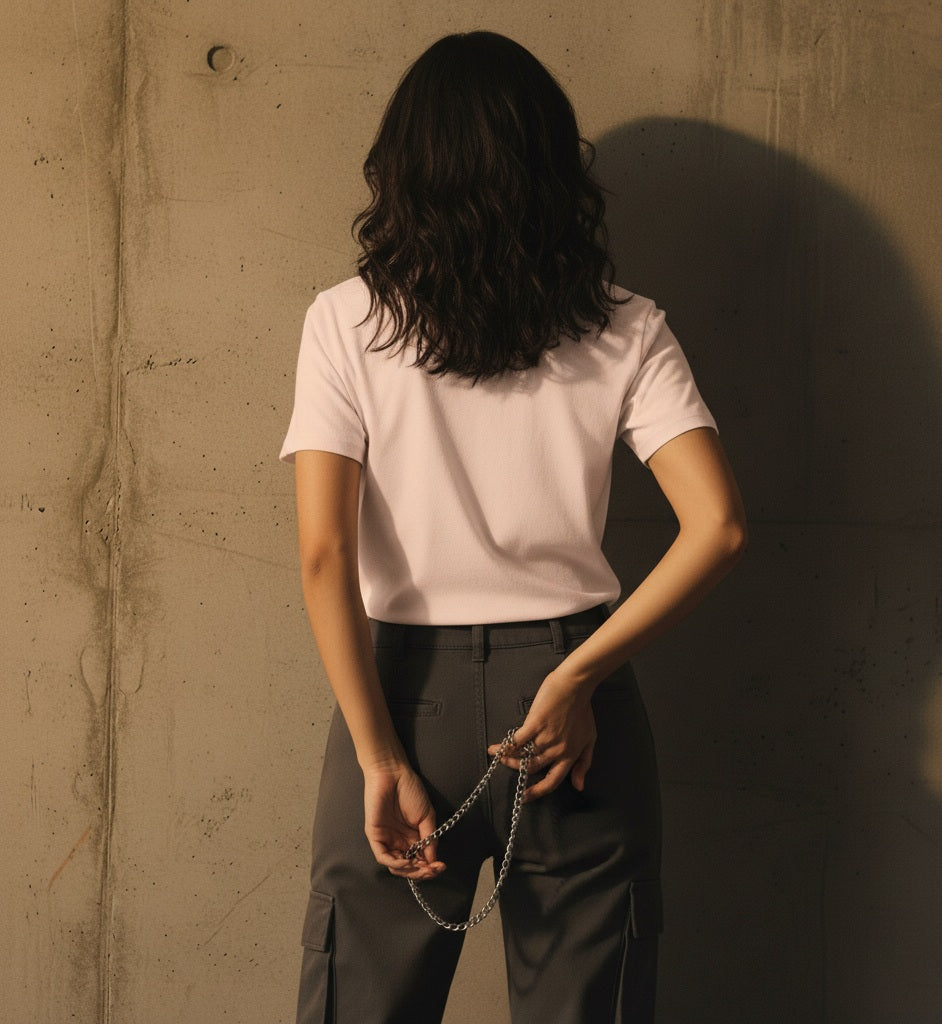 Camiseta de manga corta Zorro, de algodón orgánico, colores claros