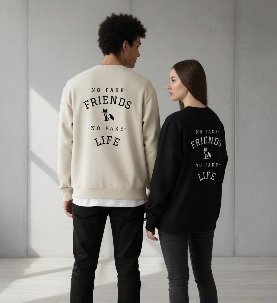 Sudadera Zorro oversize, no fake friends