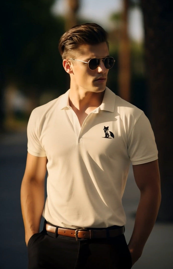 Polo zorro orZro hombre arena