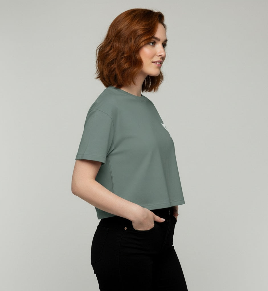 Crop top para mujer, colores oscuros