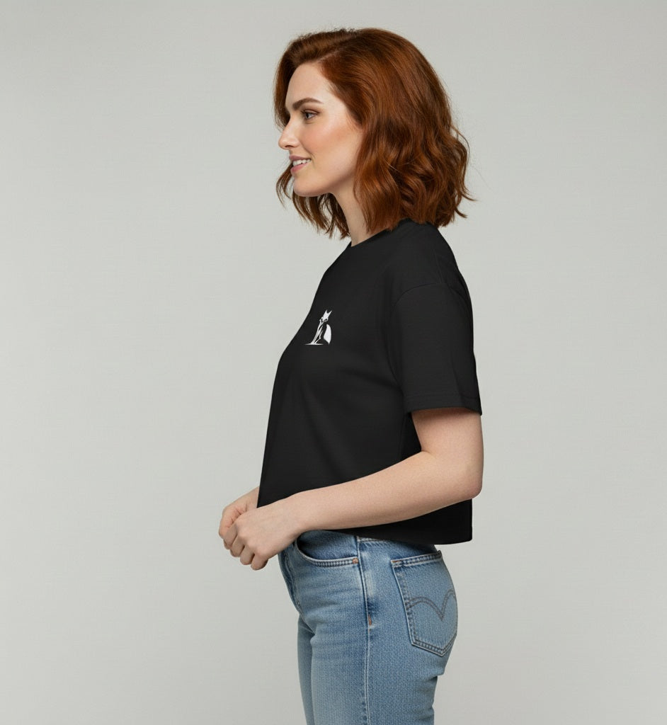 Crop top para mujer, colores oscuros