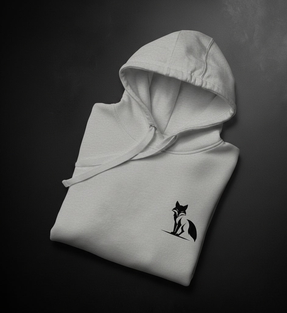 Sudadera premium Zorro con capucha, para ellas, colores claros