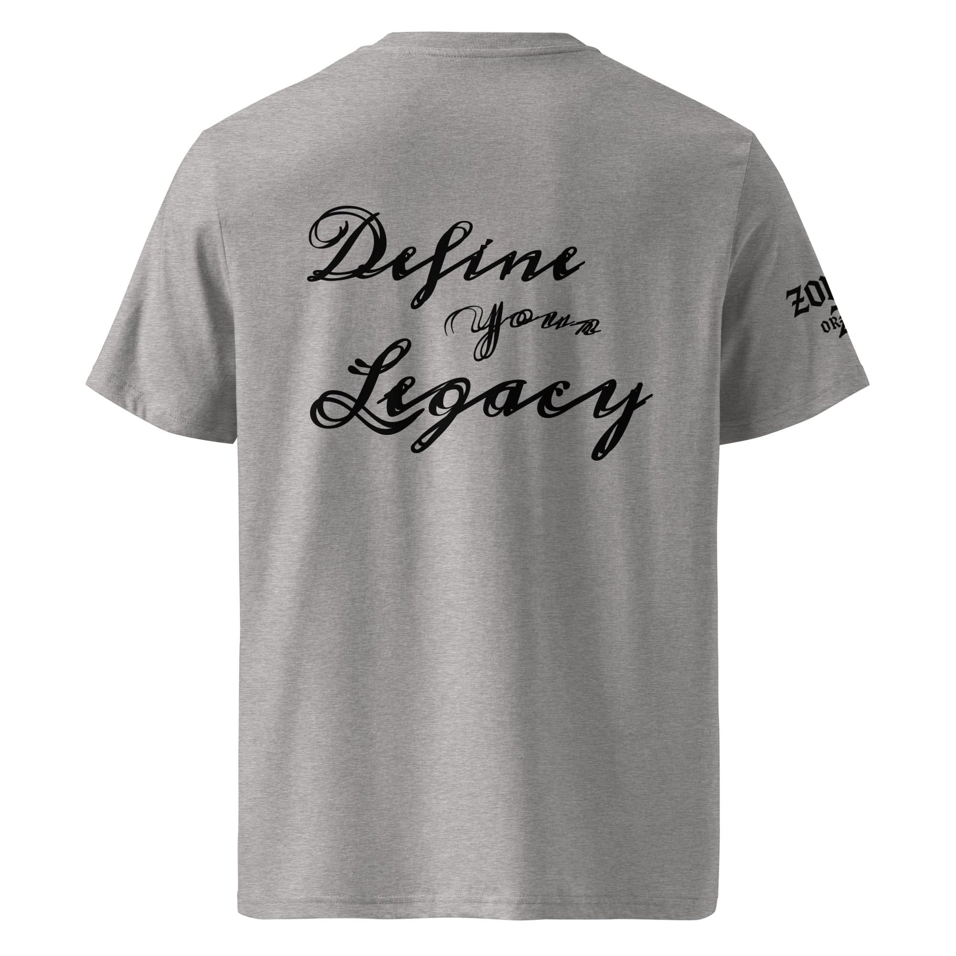 Camiseta "Define Your Legacy" de algodón orgánico de alta calidad
