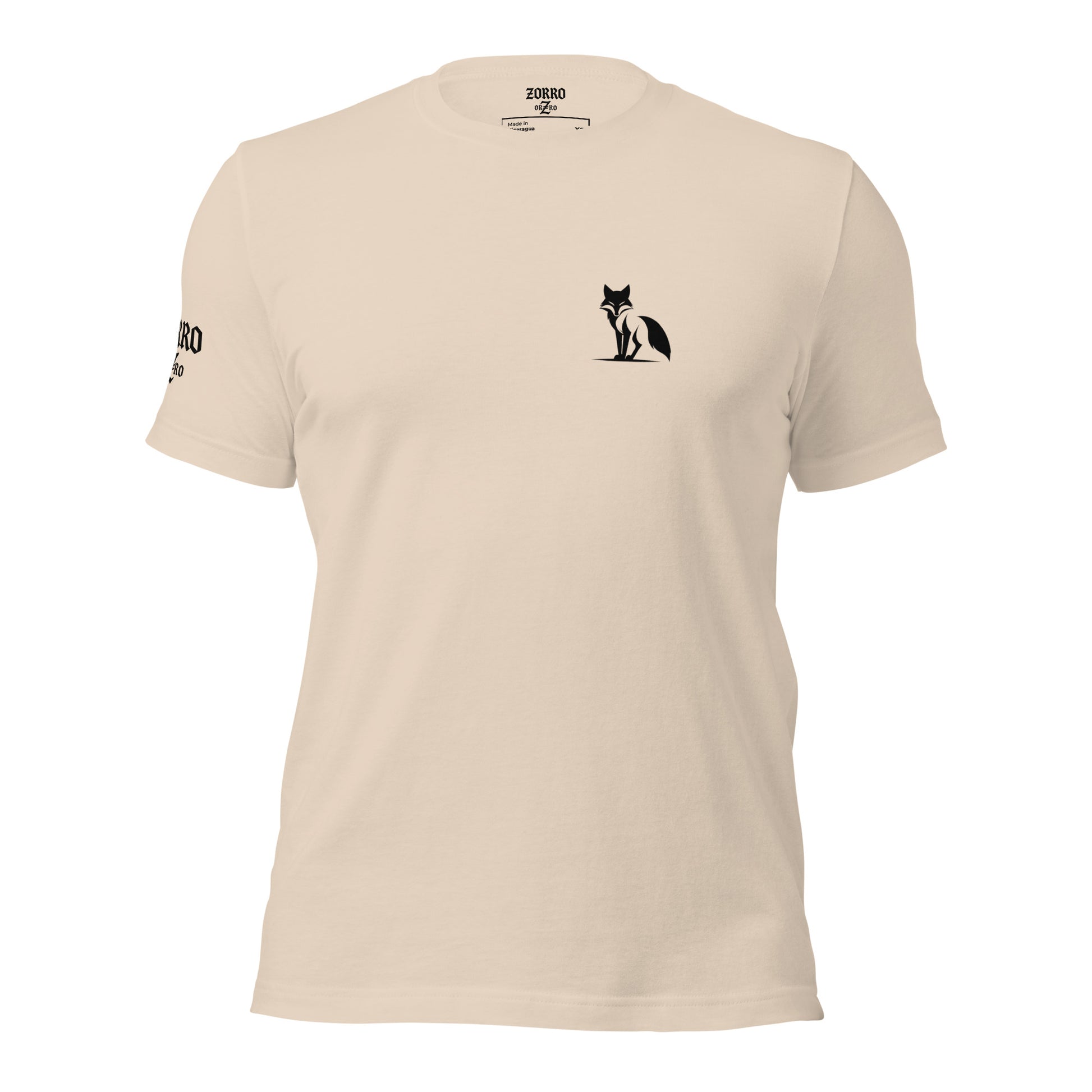 Camiseta Zorro de manga corta, colores claros