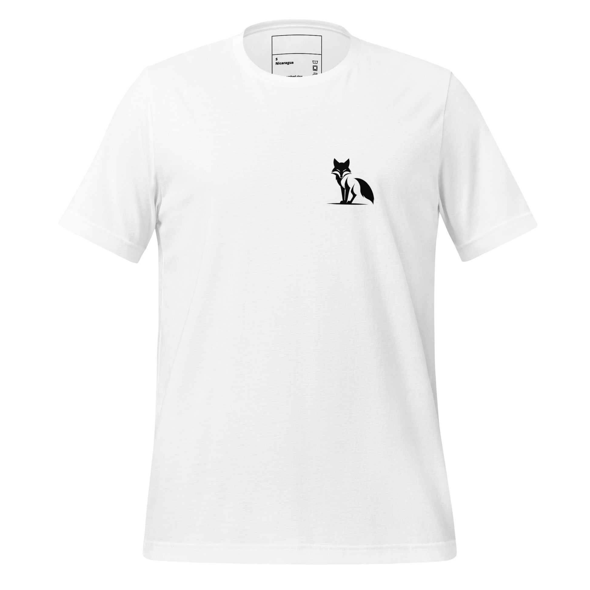 Camiseta Zorro de manga corta semi entallada, colores claros