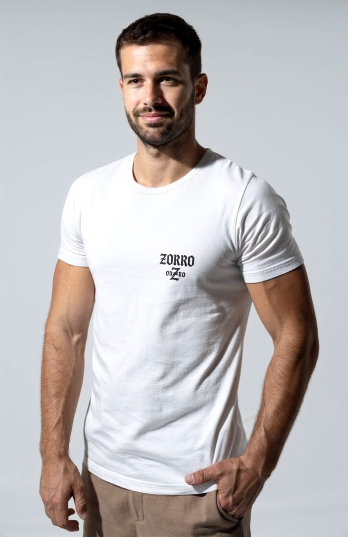 Camiseta logo zorro orZro blanco