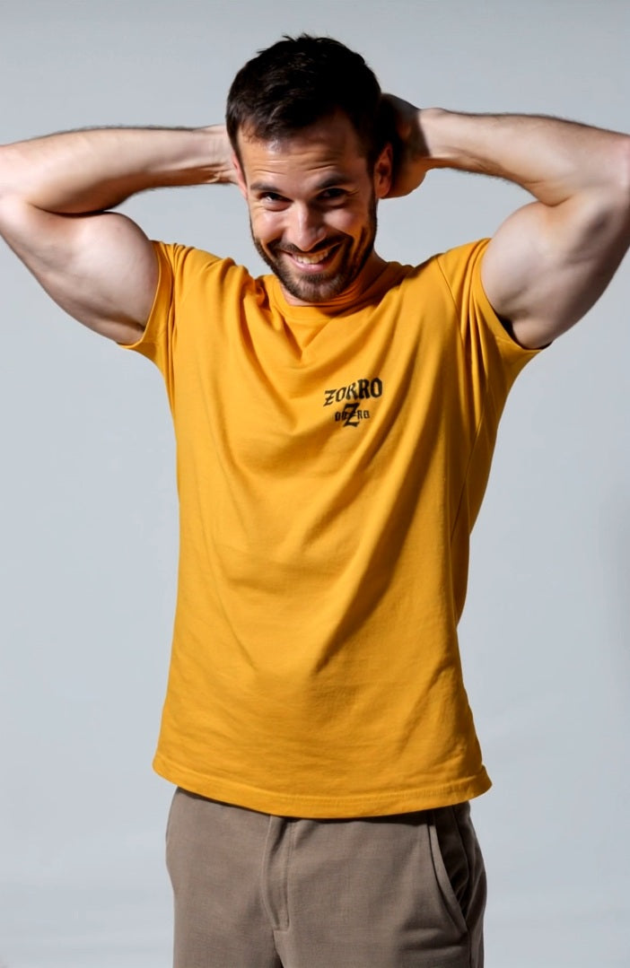 Camiseta logo zorro orZro oro