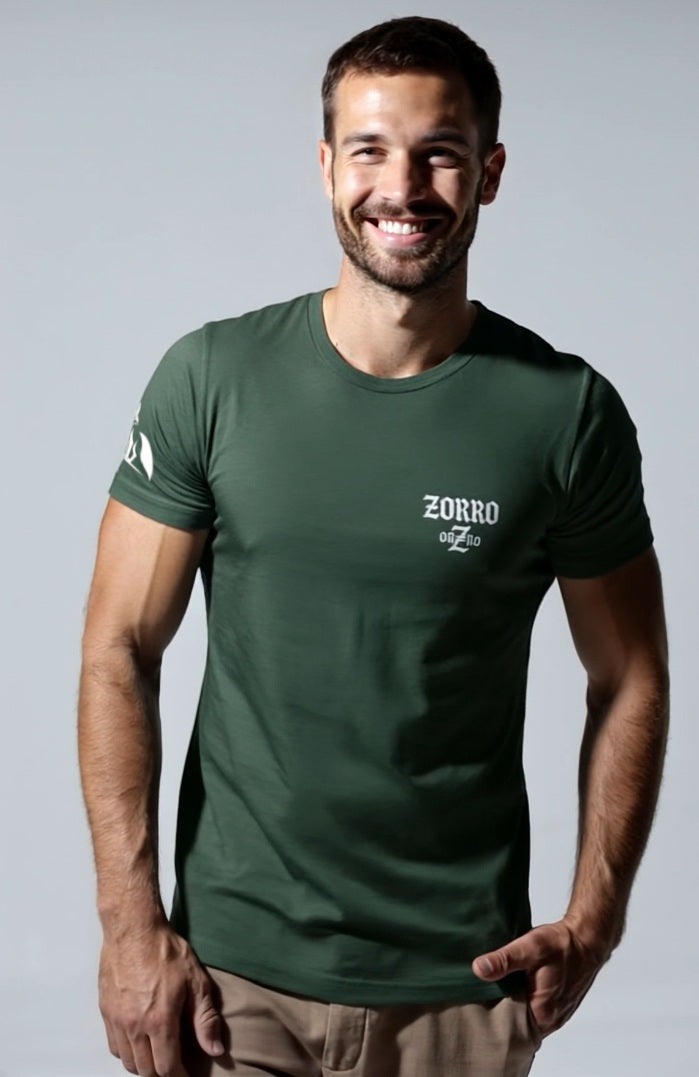 Camiseta logo zorro orZro verde bosque