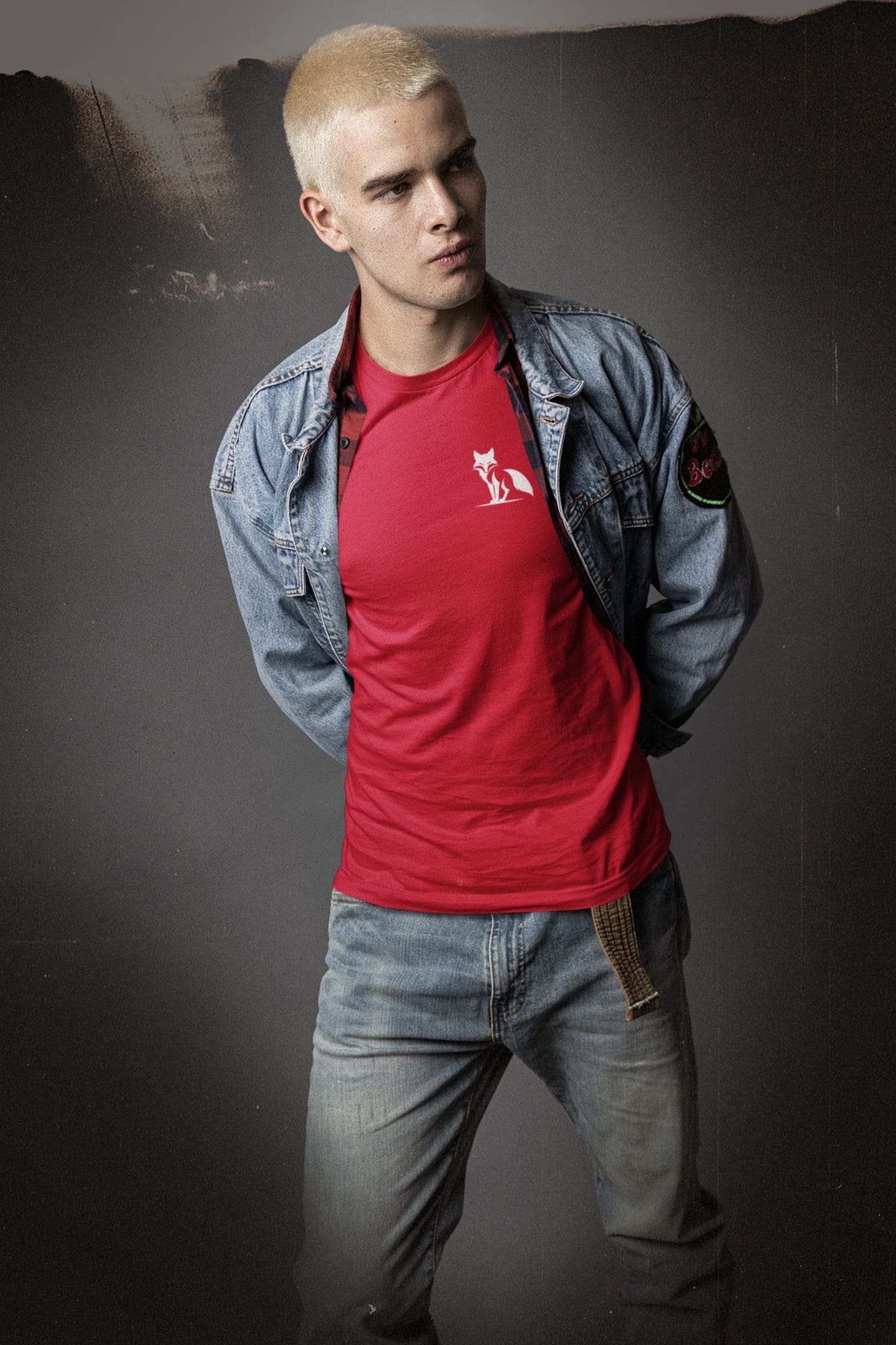 Camiseta zorro orZro roja para ellos