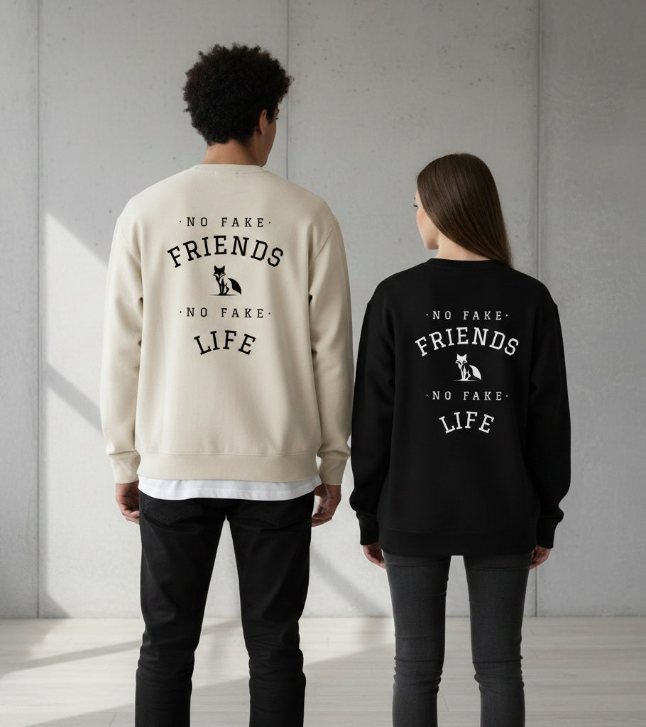 Sudadera Zorro oversize, no fake friends