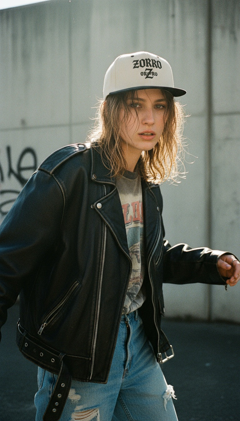 Gorra snapback Zorro, colores claros