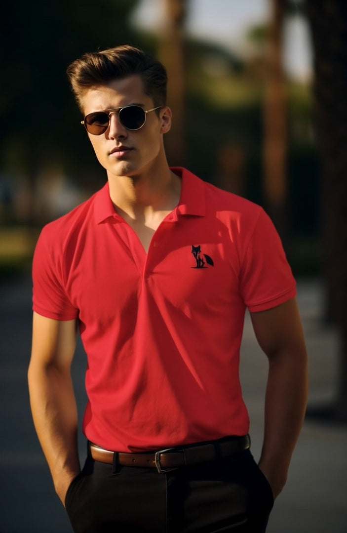 Polo zorro orZro hombre rojo