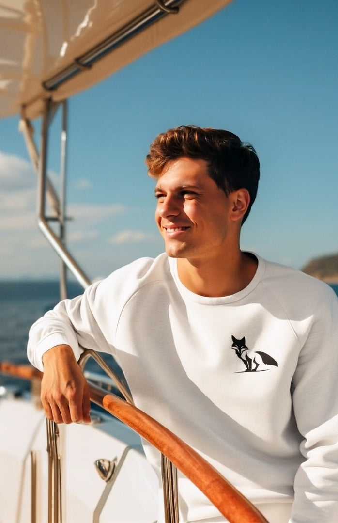 Sudadera zorro orZro blanca para ellos