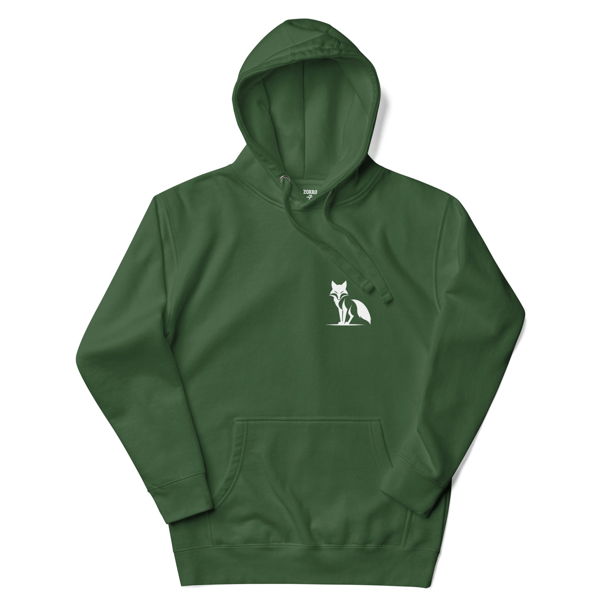 Sudadera premium Zorro con capucha, para ellas, colores oscuros