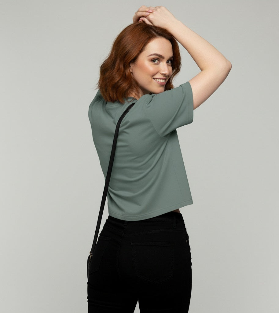 Crop top para mujer, colores oscuros