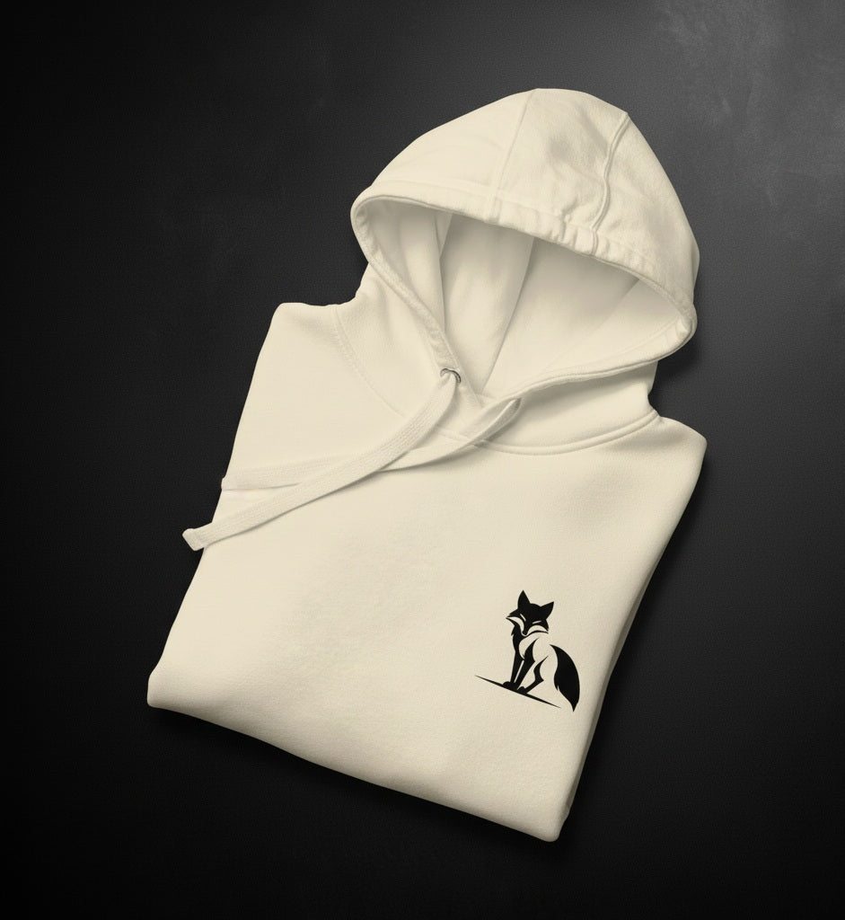 Sudadera premium Zorro con capucha, para ellas, colores claros