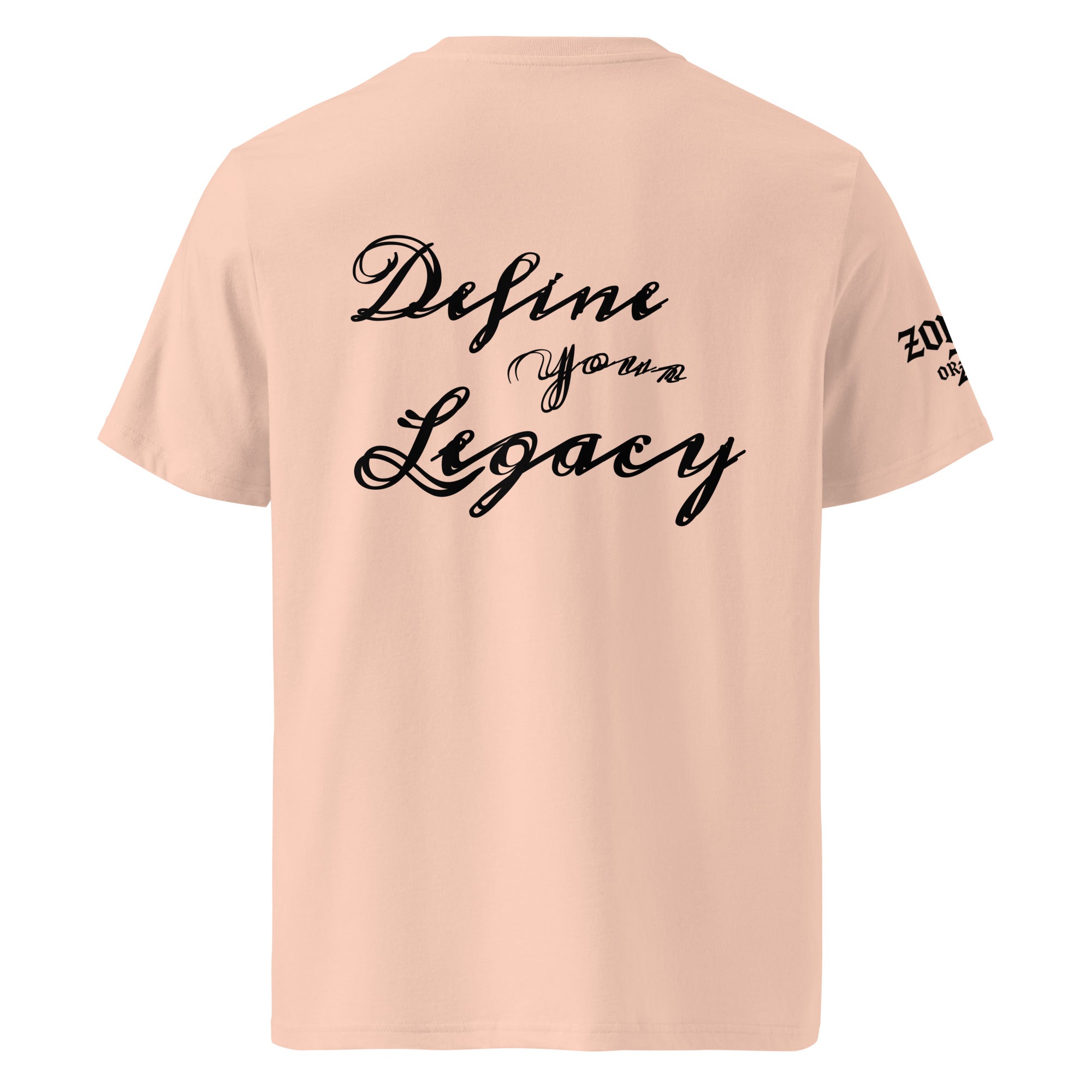 Camiseta "Define Your Legacy" de algodón orgánico de alta calidad