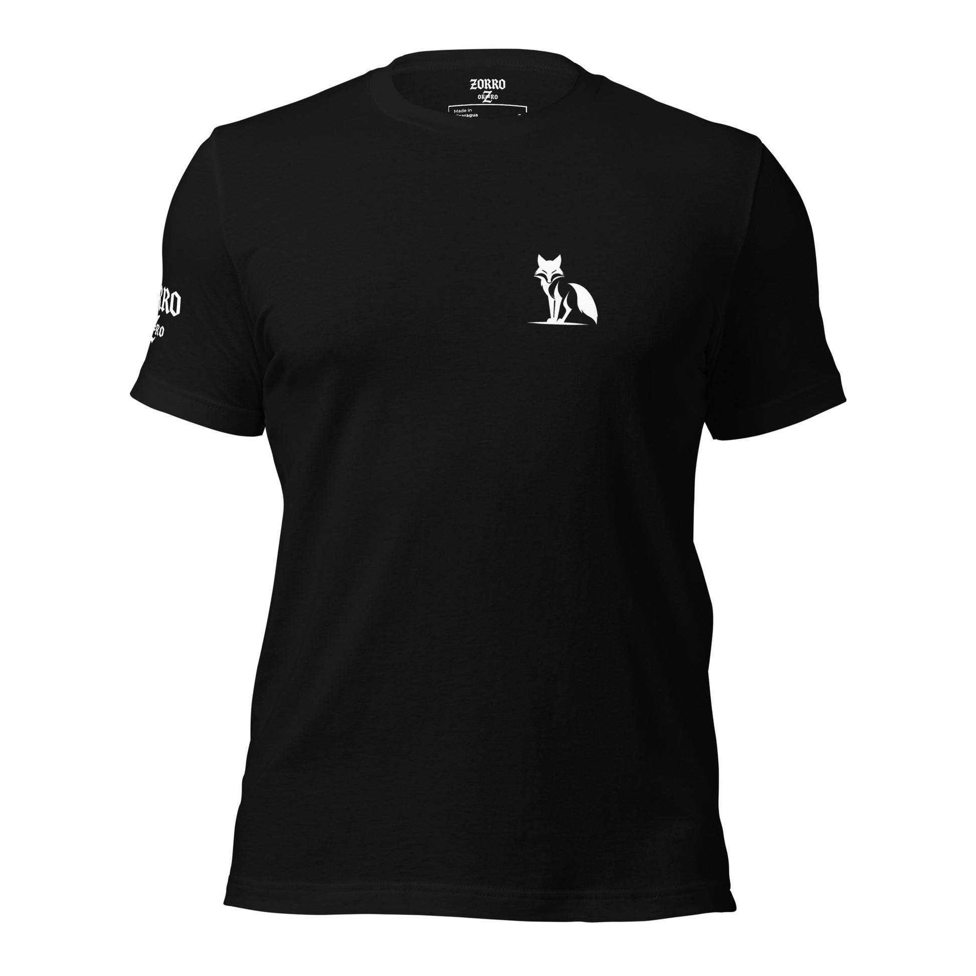 Camiseta Zorro de manga corta, colores oscuros