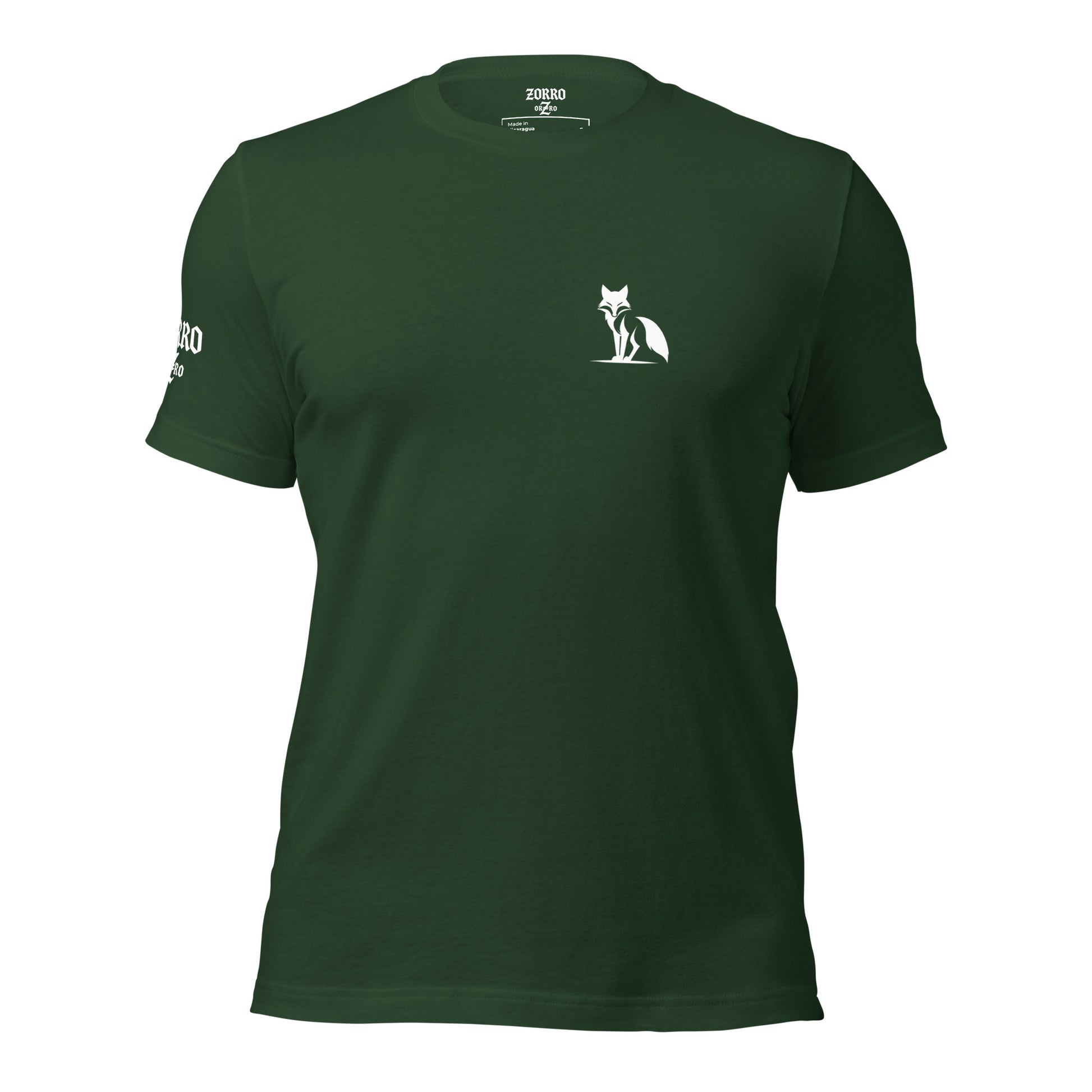 Camiseta Zorro de manga corta, colores oscuros