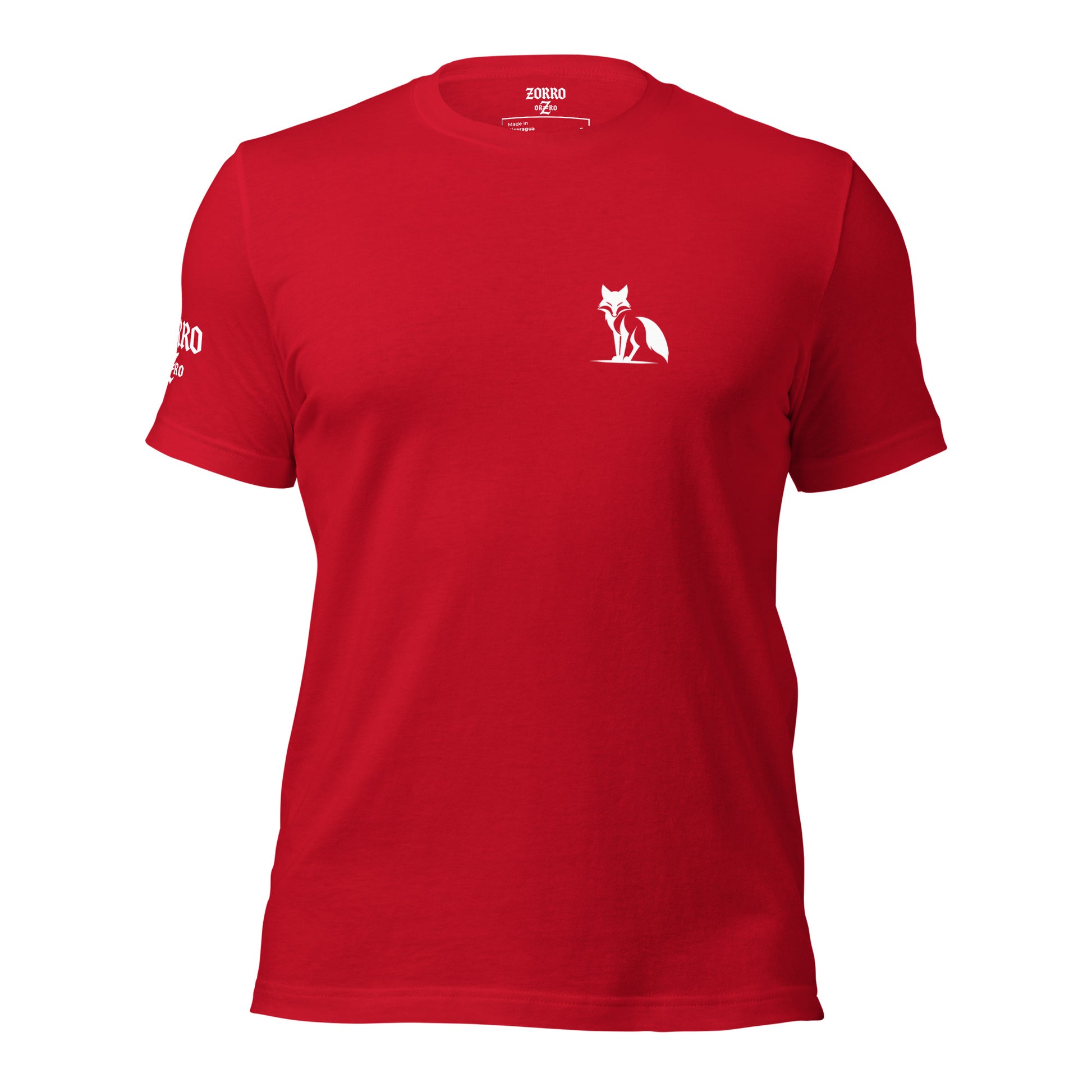Camiseta Zorro de manga corta, colores oscuros
