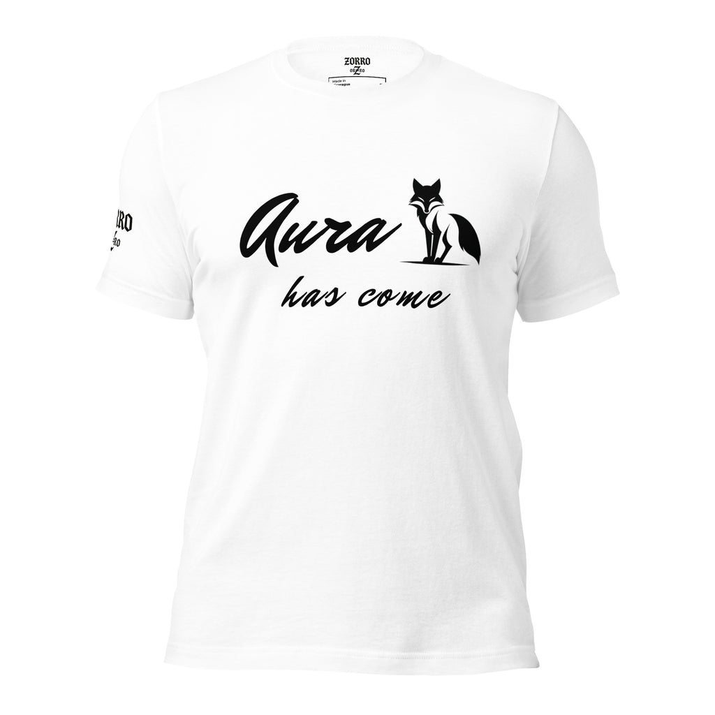 Camiseta "Aura has come", colores claros