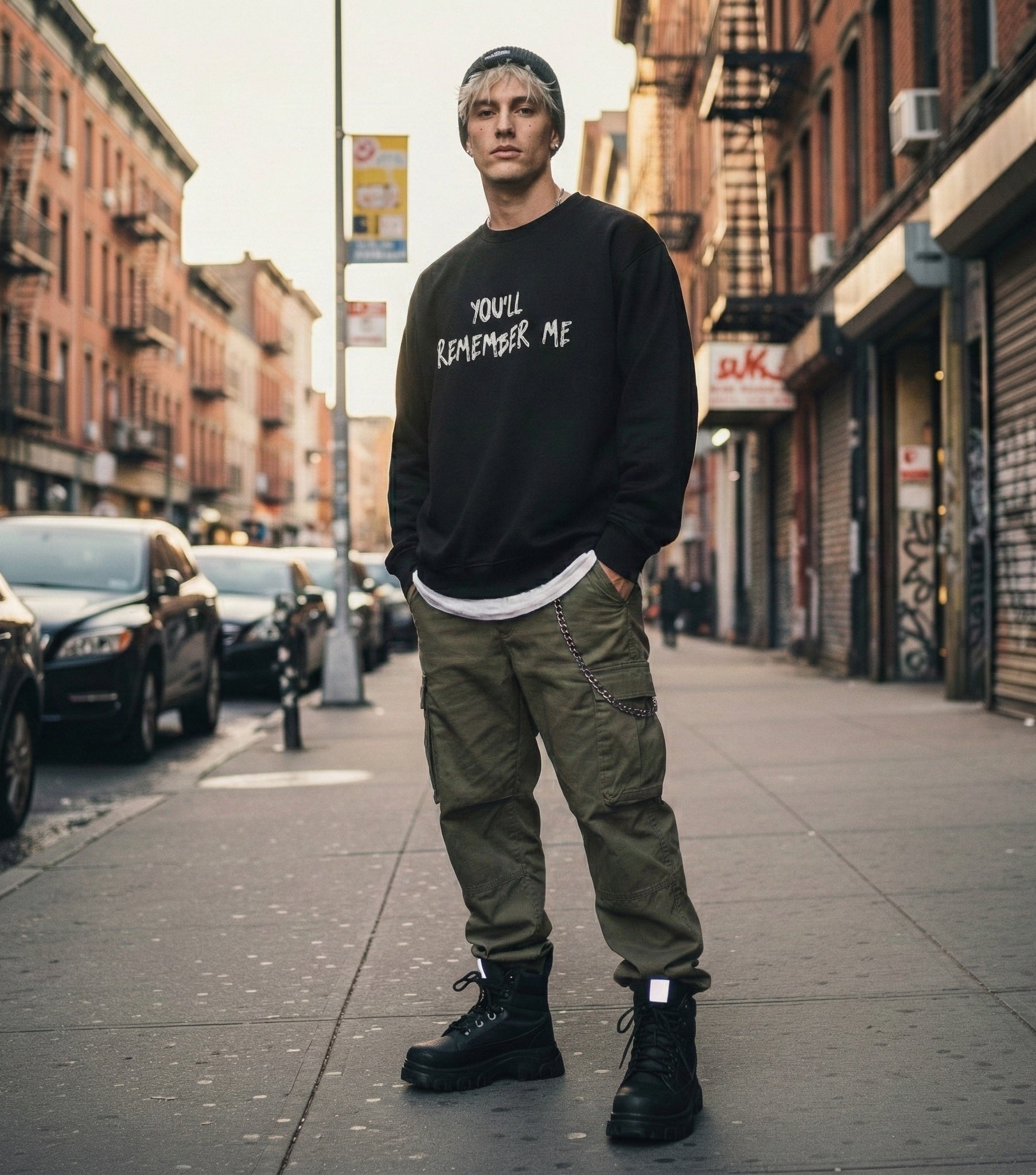 Sudadera oversize You'll remember me